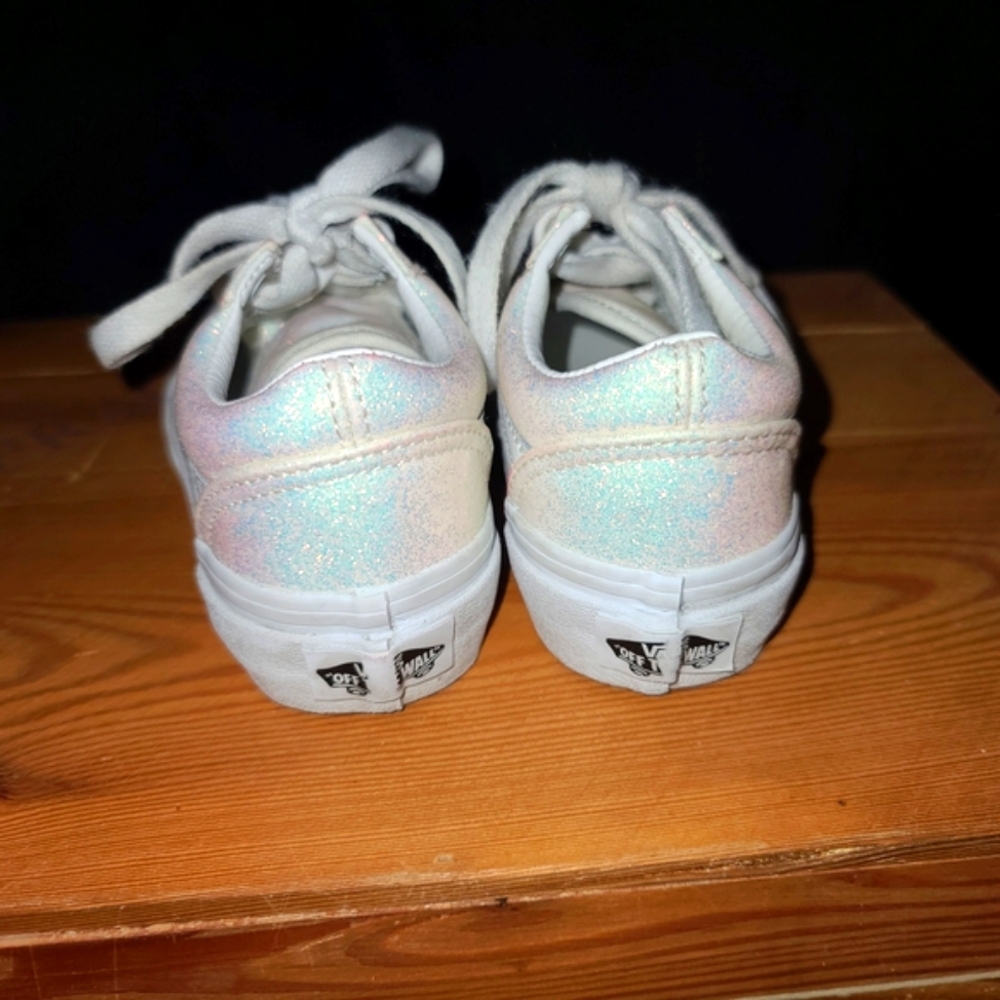 Vans Kids Glitter Sneakers - White - Picture 6 of 7
